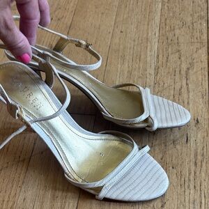 Lauren Ralph Lauren Beige Strappy Heels